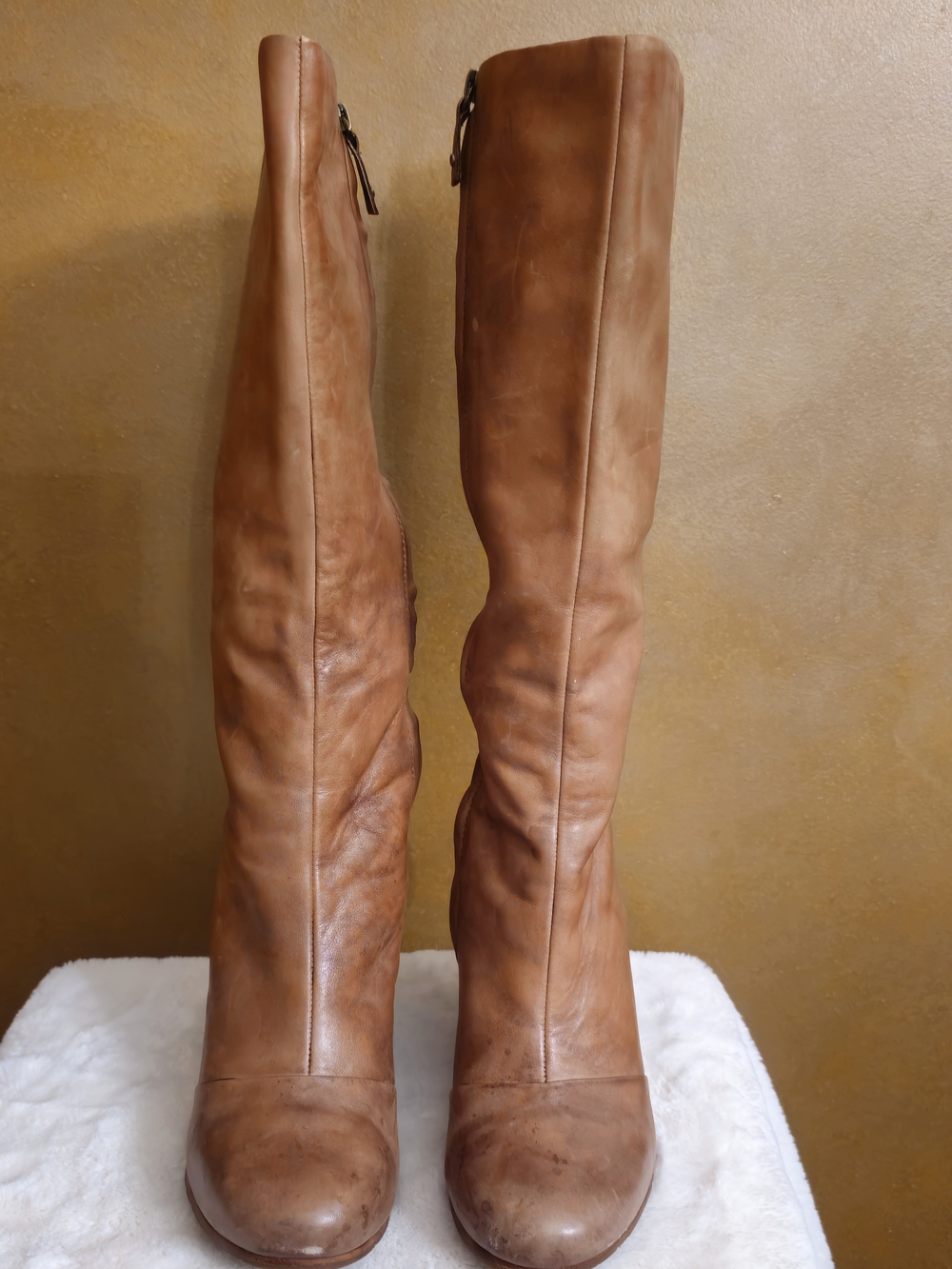 UGG Kendrick Tall Leather Knee-High Boots in Cognac